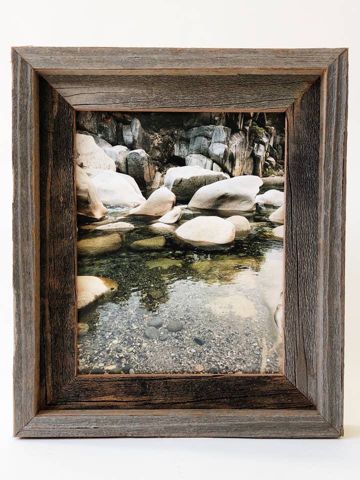 Reclaimed Wood Picture Frame 8x10 Double Frame for wholesale by Alibi Interiors