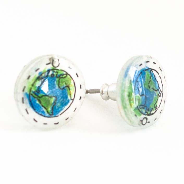 Planet Jorden Science Stud Øreringe for engroshandel hos Poptone Co.