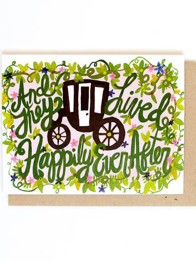 Happily Ever After Single Card for wholesale by Thimblepress