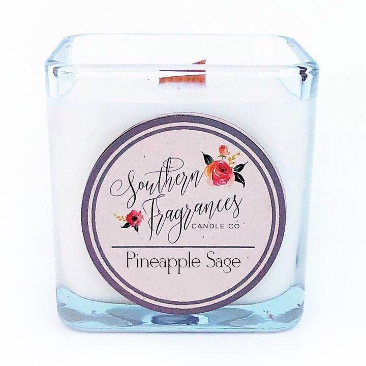 12 oz Ananas Salvie Soy Candle for engroshandel hos Southern Fragrances
