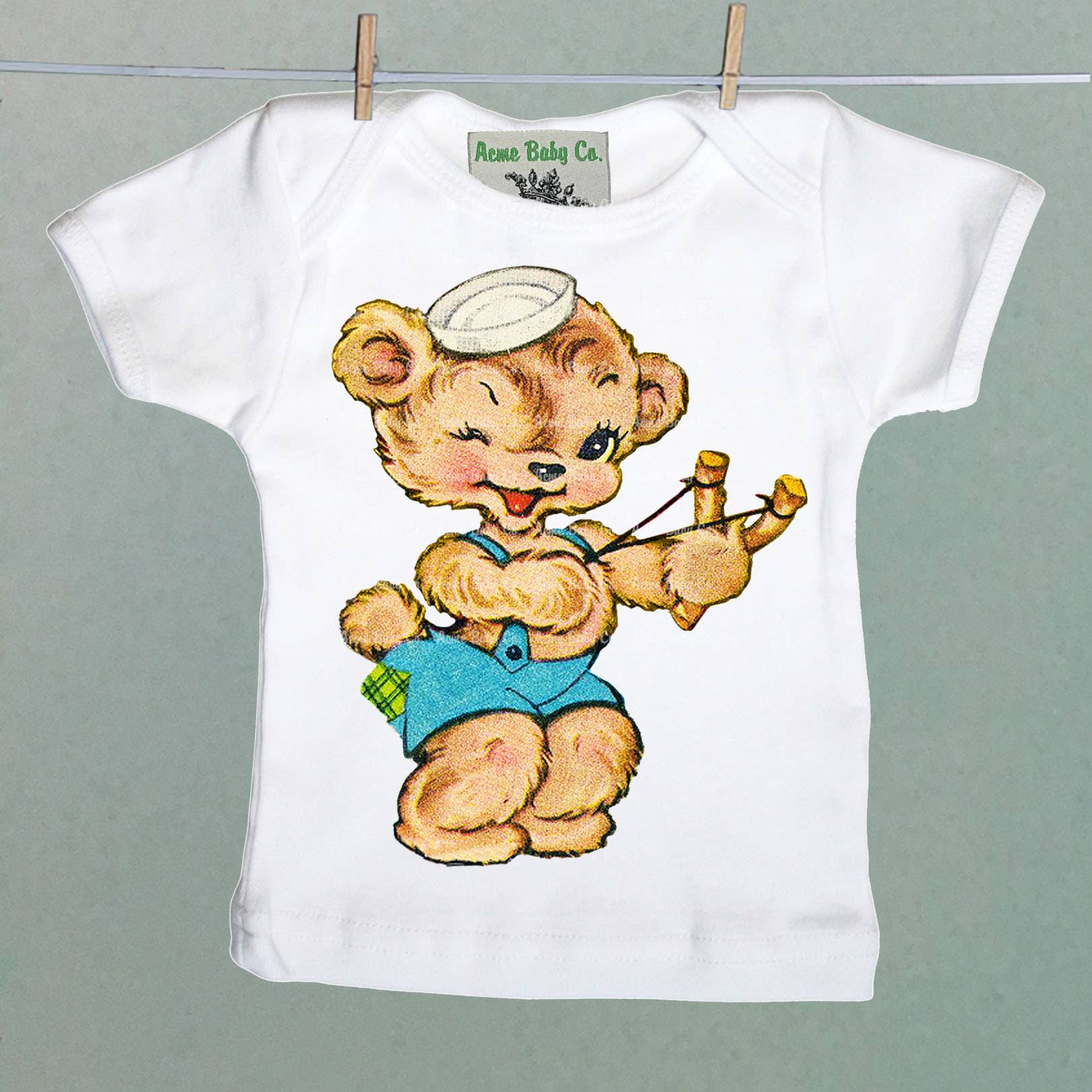 REMOVED BRAND - Wholesale T-Shirt - Kids - Rascal Bear Organic Baby Shirt0