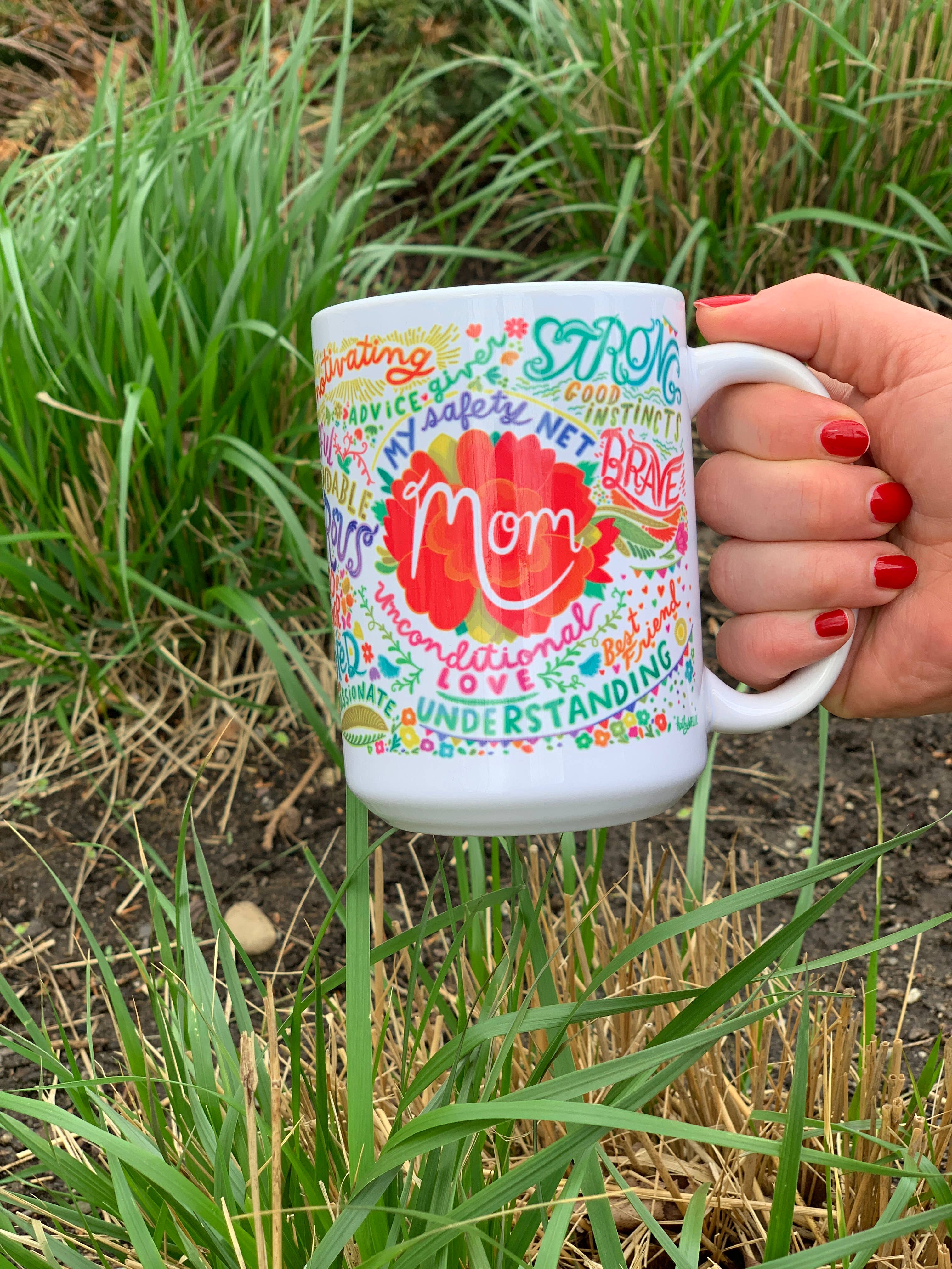 Kathy Weller Art+Ideas - Wholesale Coffee Mug - Mom Floral-Themed Mug7