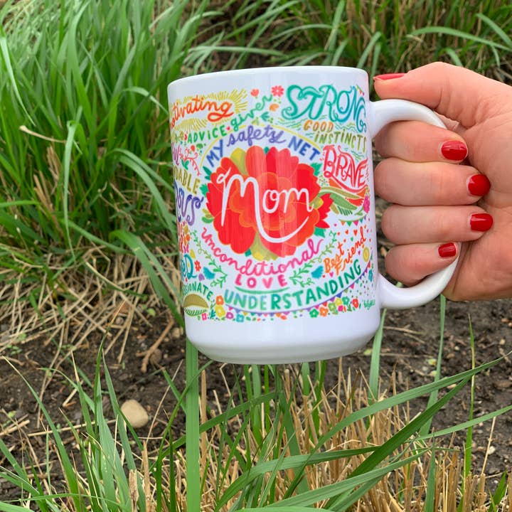 Kathy Weller Art+Ideas - Wholesale Coffee Mug - Mom Floral-Themed Mug7