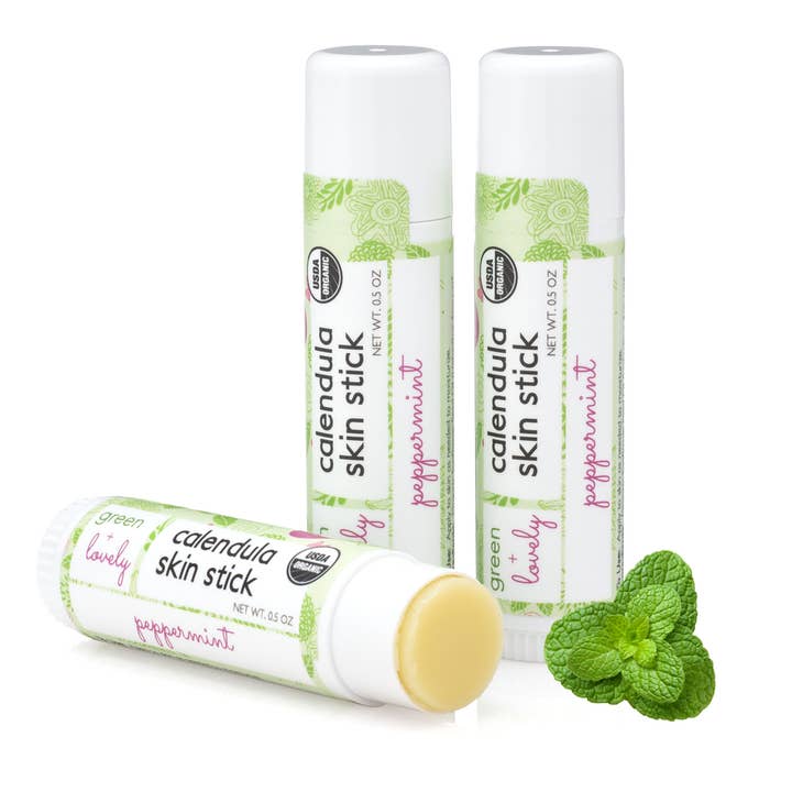 green + lovely – Großhandel Heilsalbe/Balsam/Creme – Ringelblumensalben-Hautstift, Pfefferminz, Bio-Lotion