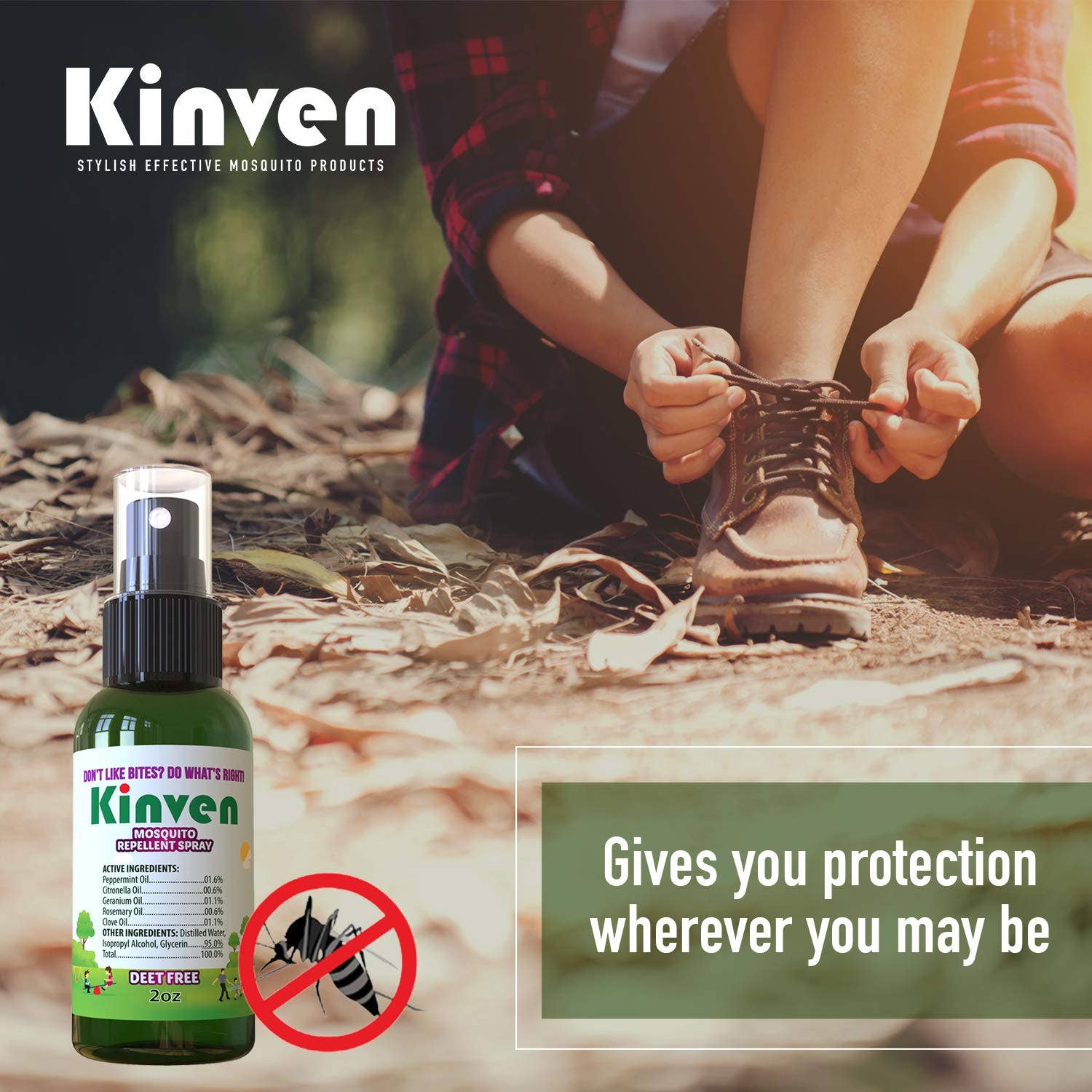 Kinven Bearant - Wholesale Insect Repellent - 17 x 2 oz spray/Display Box - Mosquito Repellent Spray3