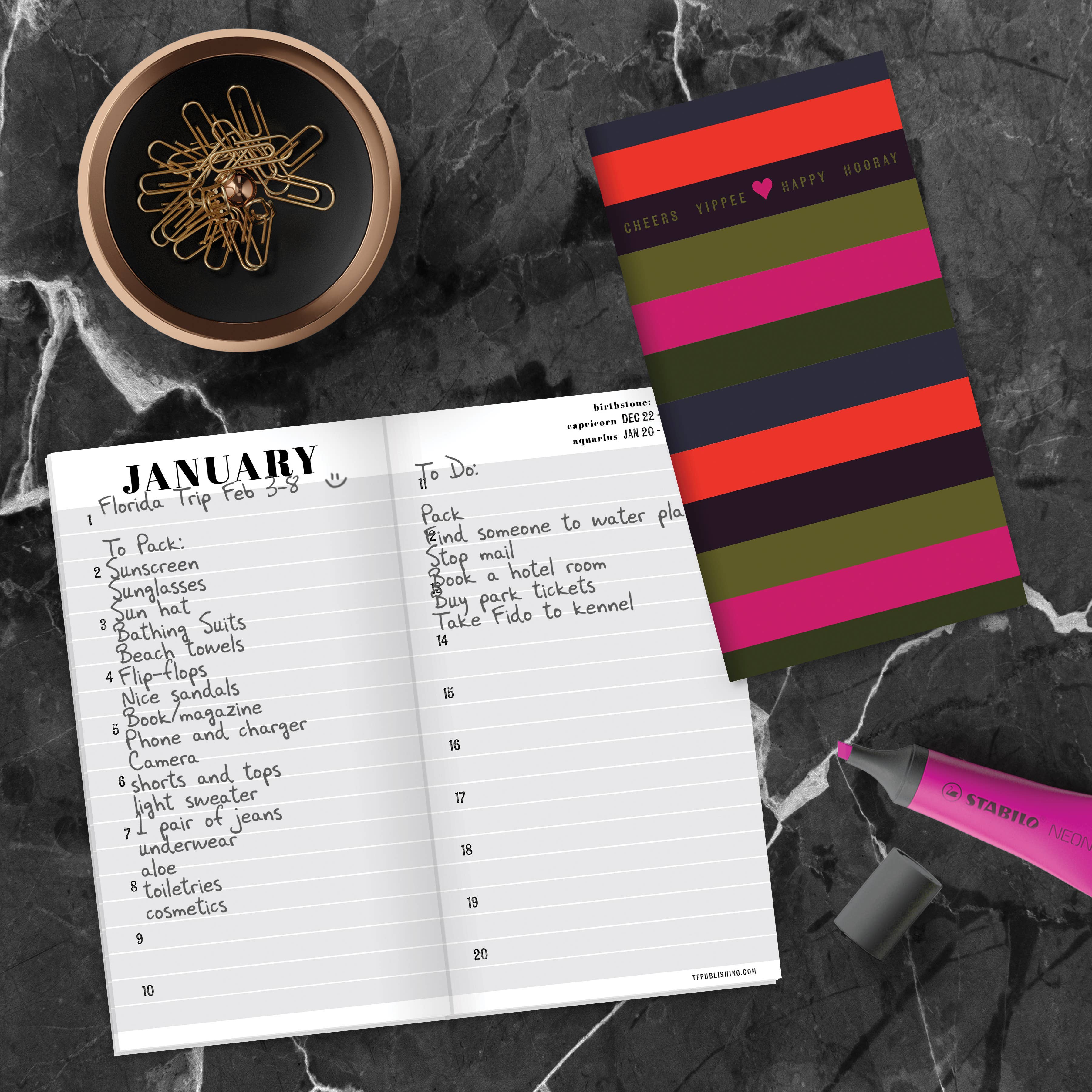 TF Publishing - Paper Goods – wholesale Kalender – Stripes Fester Kalender2