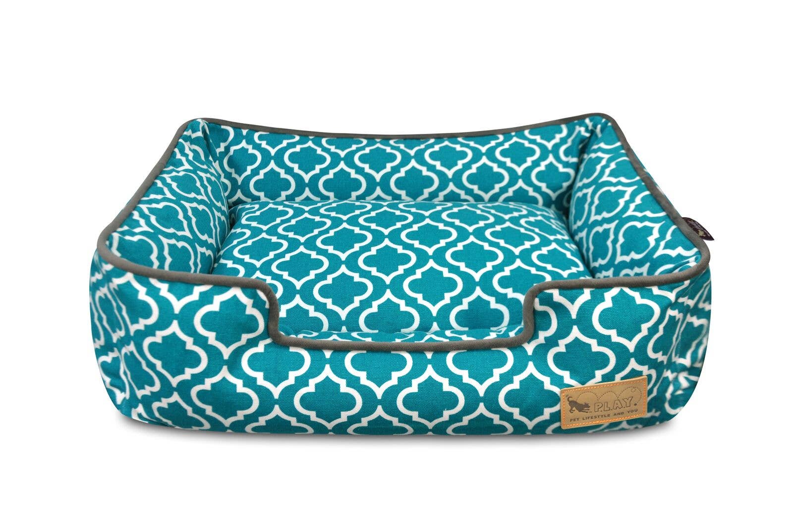 P.L.A.Y. Pet Lifestyle and You - Vente Panier – chien - Lit de salon marocain - Turquoise1