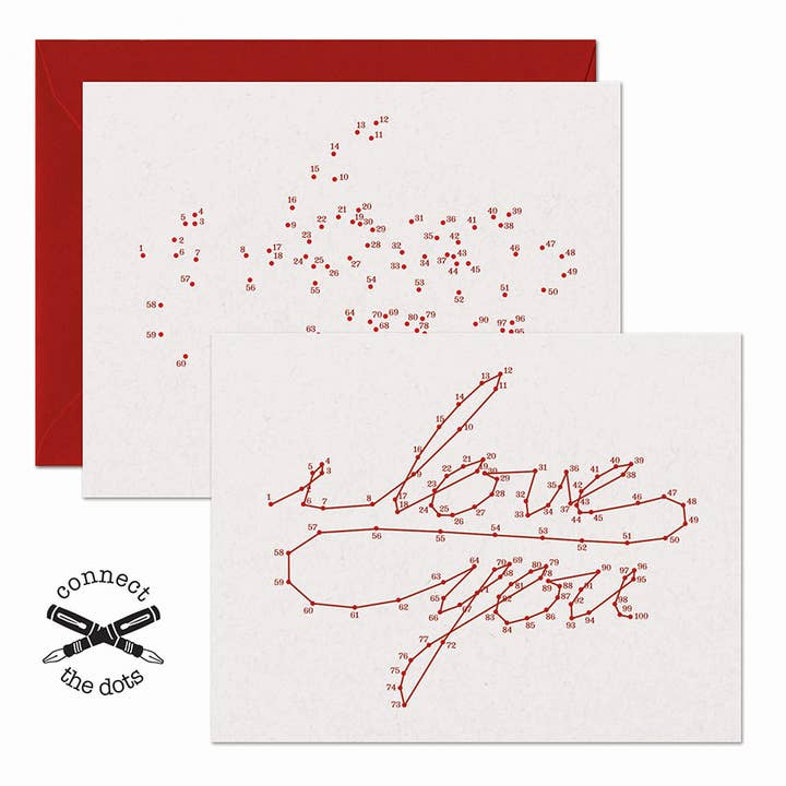 Connect the Dots - I Love You Card for wholesale by Warren Tales