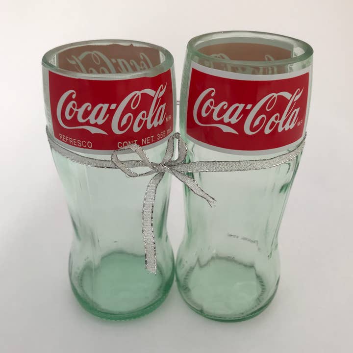 Recycled Coke Bottle Drinkware for wholesale by Texas UpCycle