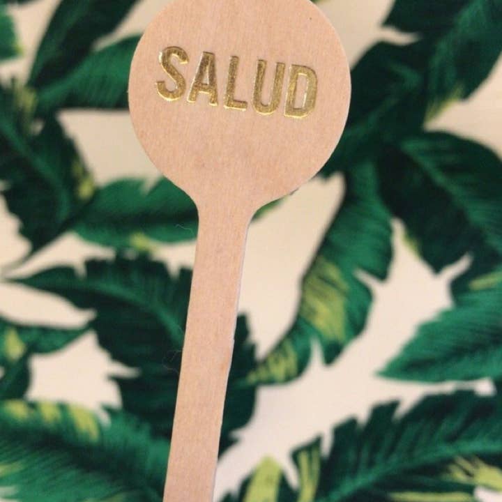Tulle and Twig – wholesale Drink stirrer – Salud Wooden Drink Stirrers