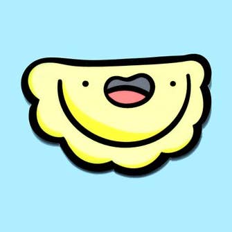 Pierogi Vinyl Sticker for wholesale by Shop Emily M