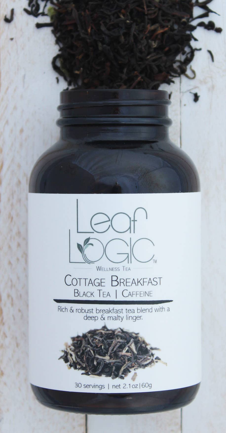 Leaf Logic – Chá solto por atacado – Chá de Folhas Soltas Pequeno-Almoço Cottage - A Granel ou Frasco Recarregável0