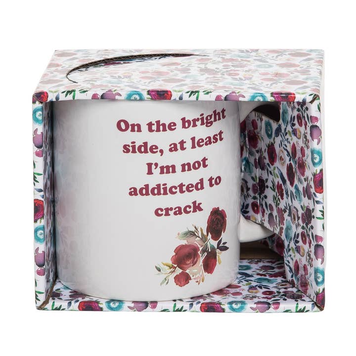 SALE Ceramic White Addicted to Crack Coffee Mug for wholesale by Totalee Gift
