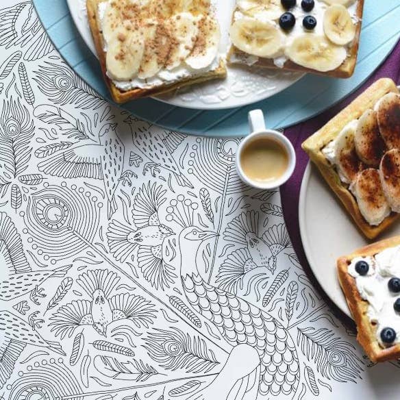 Anna Grunduls Design - Wholesale Coloring & Activity Book - Adult - Peacock Coloring Poster2