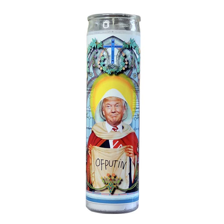 Donald Trump Sierdas Cuento Celebridad Oración Vela parodia parodia para venta al por mayor de Calm Down Caren