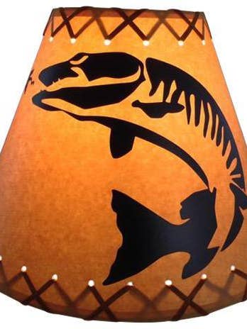 12'' Muskie Lamp Shade for wholesale by Reel Lamps