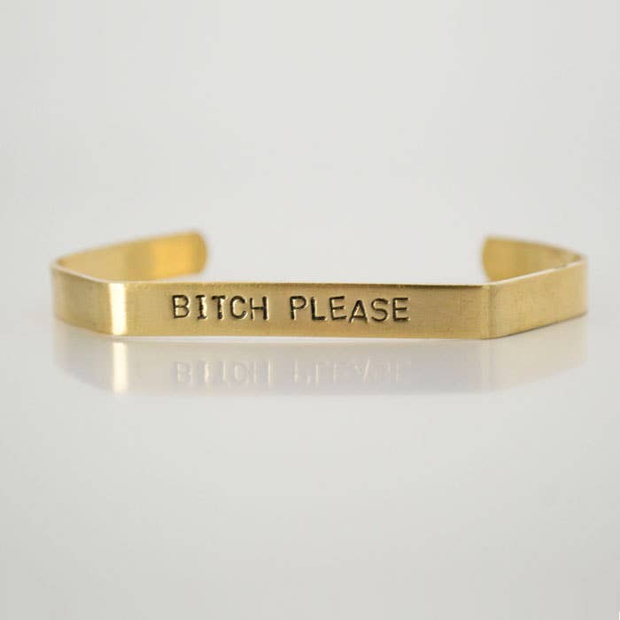 Bitch Please Cuff – Hex Bracelet - Edgy Gift Jewelry for wholesale by Grey Theory Mill