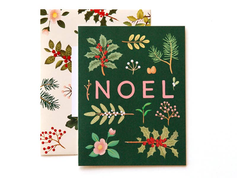 Clap Clap - Wholesale Christmas Card - Holiday Plants Noel Card - Deep Green0