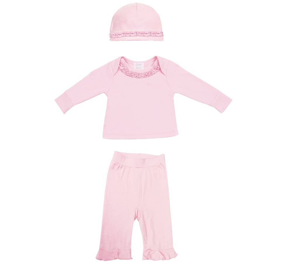 Lemon Loves Lime - Wholesale Clothing Set - Baby - LAYETTE BASIC-Rose Shadow Anna Set0
