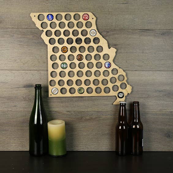Torched Products - Wholesale Wall Accent - Men’s Gift State Beer Cap Map – Beer Cap Collector/Display84