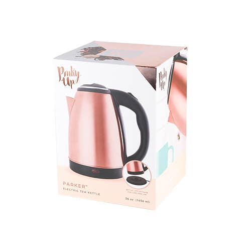 Pinky Up - Wholesale Electric Kettle - Parkerâ„¢ Stainless Steel Electric Tea Kettle -56oz -Rose Gold