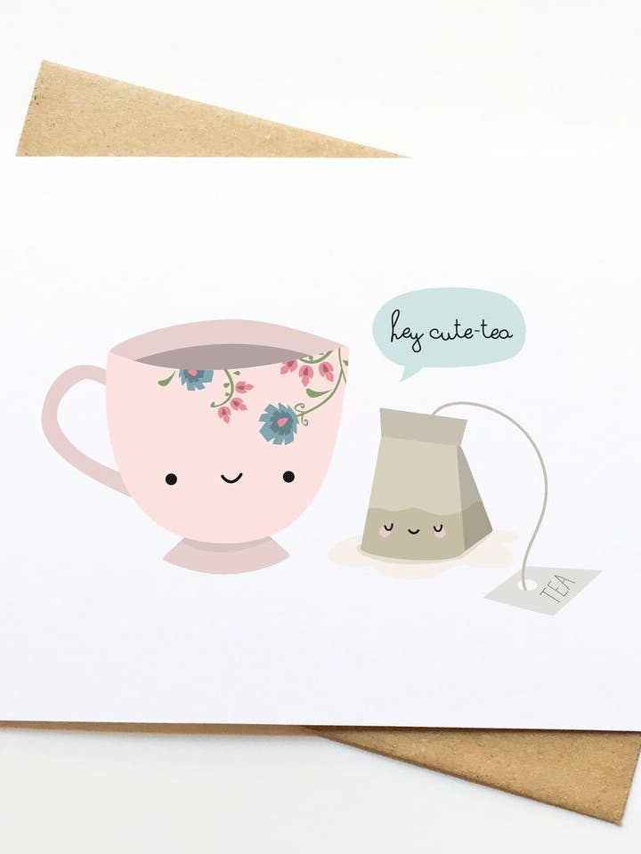 Niedlich - Tee-Karte für den Großhandel von Le Trango Studios