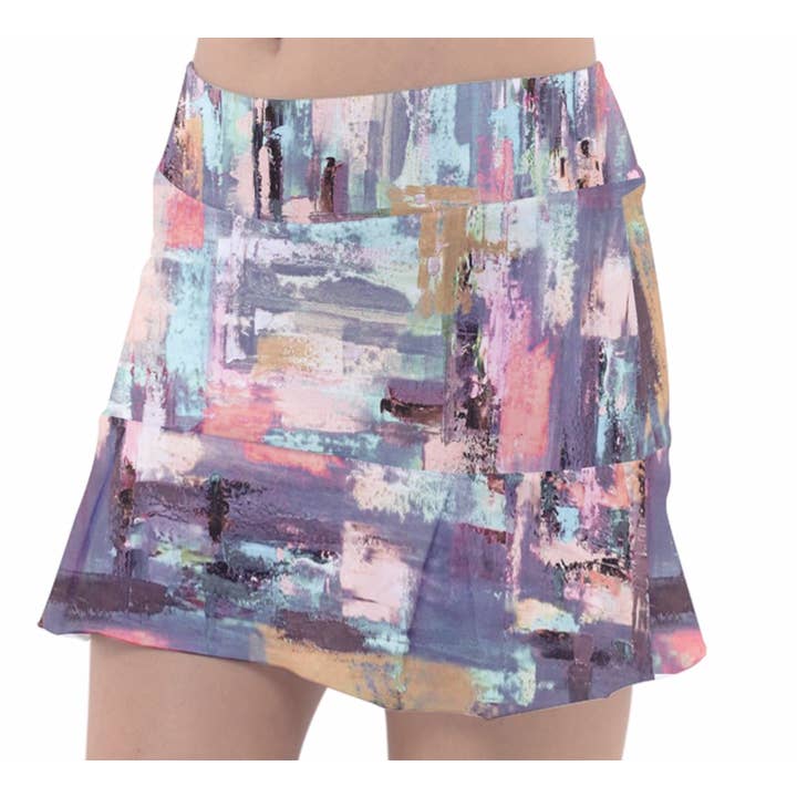 Lilac and Pink Tennis Skirt for wholesale by EmBellish Active