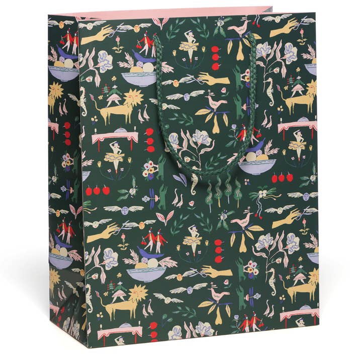 Emerald Holiday holiday gift bag for wholesale by Red Cap Cards