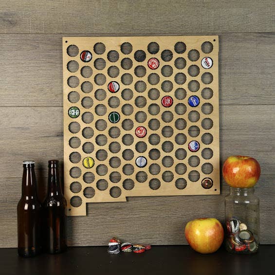 Torched Products - Wholesale Wall Accent - Men’s Gift State Beer Cap Map – Beer Cap Collector/Display90