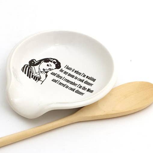 Lenny Mud - Wholesale Spoon Rest - Retro Mom Cooking Spoon Rest