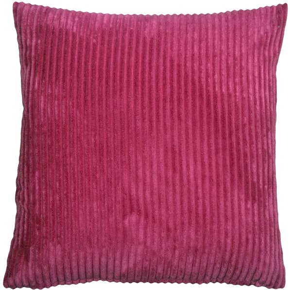 45,7 x 45,7 cm breites Wurfkissen mit Cord, Magenta, Rosa für den Großhandel von Pillow Decor