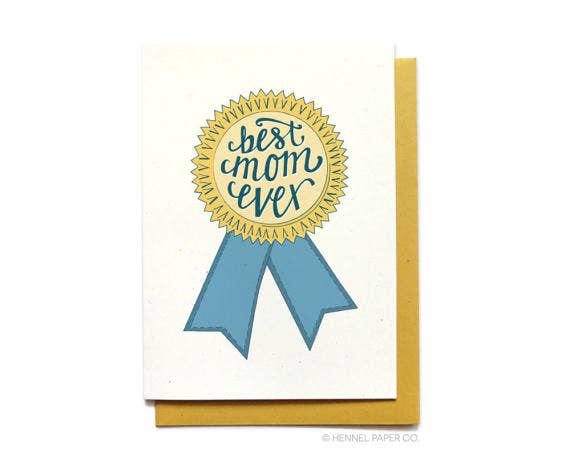 Hennel Paper Co. - Wholesale Mother's Day Card - Mother's Day Card - Best Mom Ever0