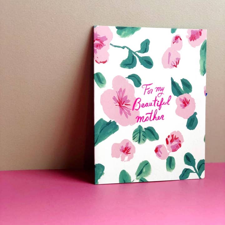 Red Cap Cards - Wholesale Mother's Day Card - Mother Rose Mother's Day greeting card