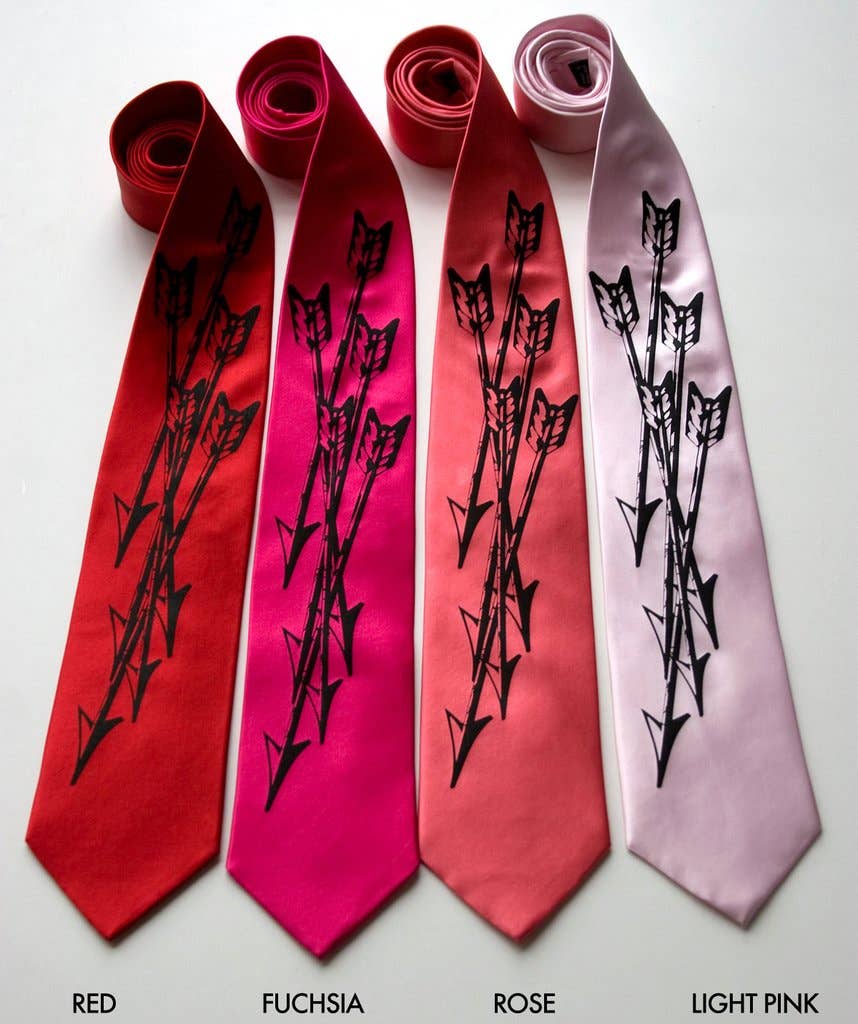 Cyberoptix Tie Lab - Wholesale Necktie - Men's - Quiver: Arrows Print Necktie2