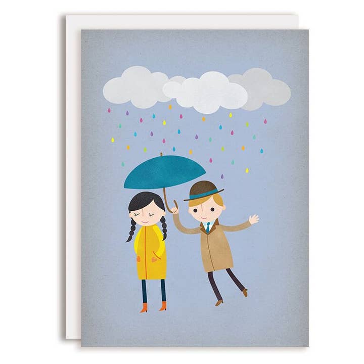 Blank Card, Friendship Card, Everyday Love Card, Rainy Day 1 for wholesale by Rosy Designs