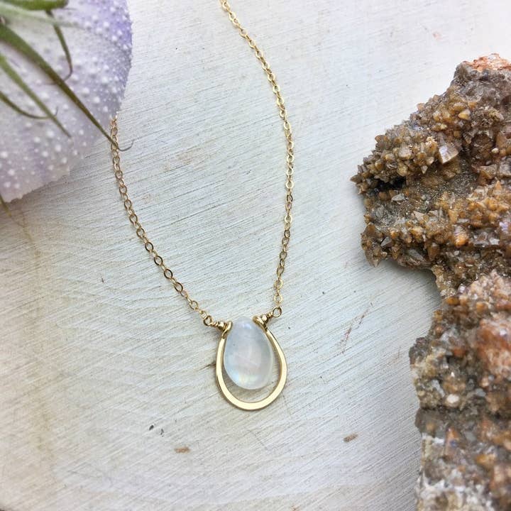 Rainbow Moonstone 14k Gold Fill Framework for wholesale by Enclave Gold