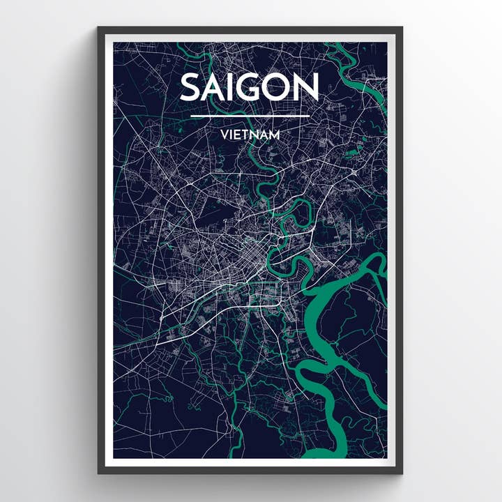 Saigon City Map for wholesale by Point Two Design Group