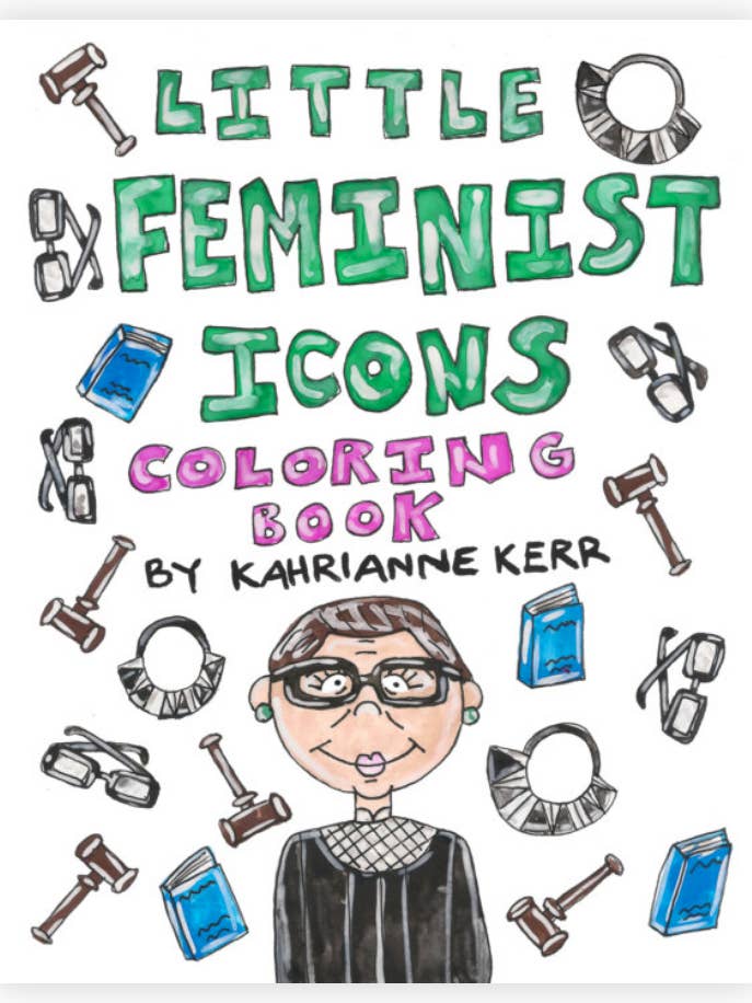 Little Feminist Icons Coloring Book for wholesale by KAHRI