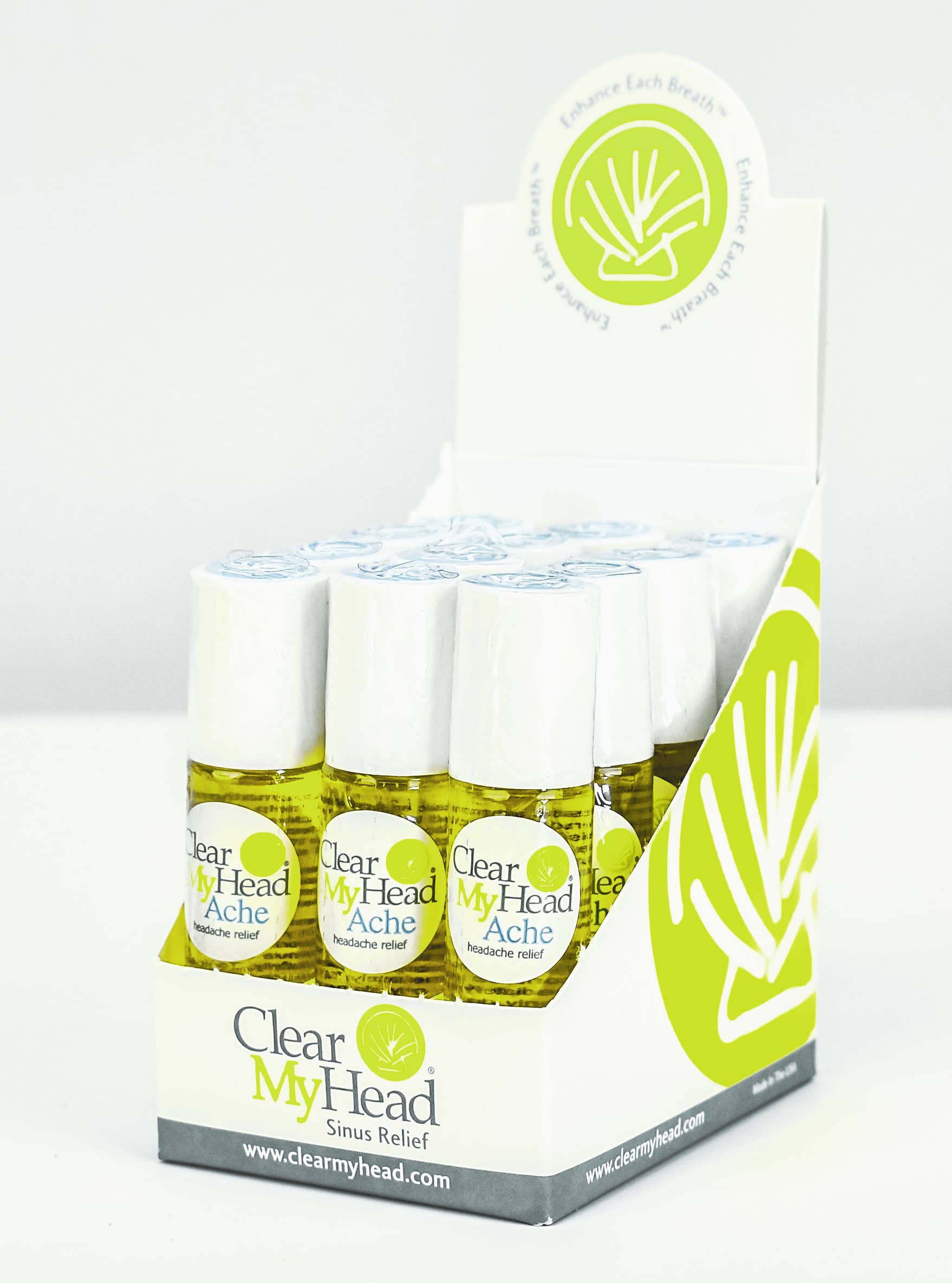 Clear My Head Ltd - Wholesale Essential Oil Roll-On - Ache Roll-On Natural Aromatherapy Headache Relief for Retail5