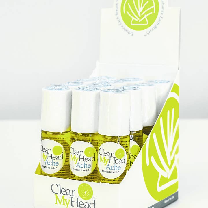 Clear My Head Ltd - Wholesale Essential Oil Roll-On - Ache Roll-On Natural Aromatherapy Headache Relief for Retail5