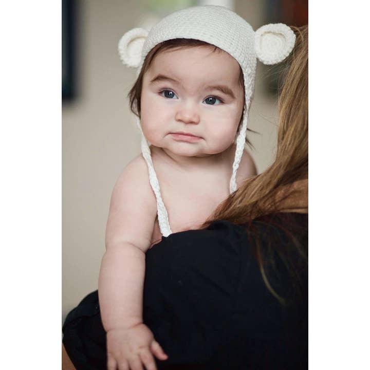 Beba Bean - Wholesale Newborn/Knit Hat - Baby - BABY CROCHET BEAR HAT