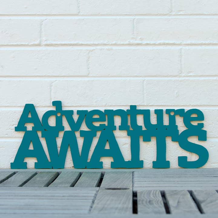 Spunky Fluff - Wholesale Wall Sign - Adventure Awaits Outdoor Lover Wall Art Sign5