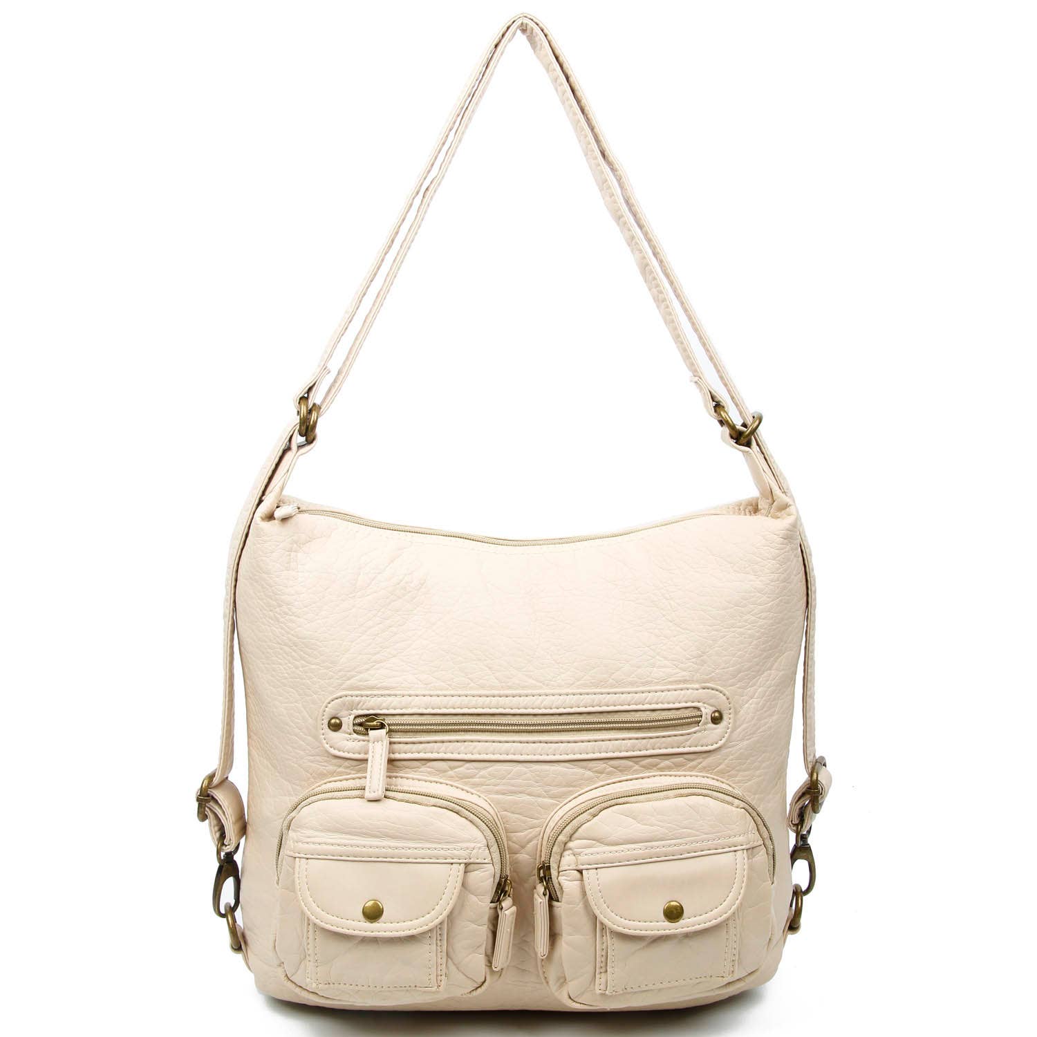 AMPERE CREATIONS - Wholesale Backpack - Women's - Convertible Soft Vegan Leather 3 in 1 Crossbody Backpack Bag28