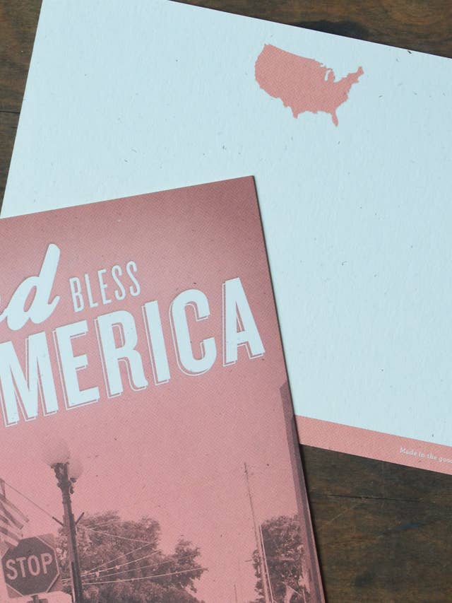 God Bless America - Greeting Card for wholesale by SOUTHERN FRIED DESIGN BARN