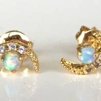 Sonya Renee Jewelry - Wholesale Stud/Post Earrings - Opal Moon Studs3