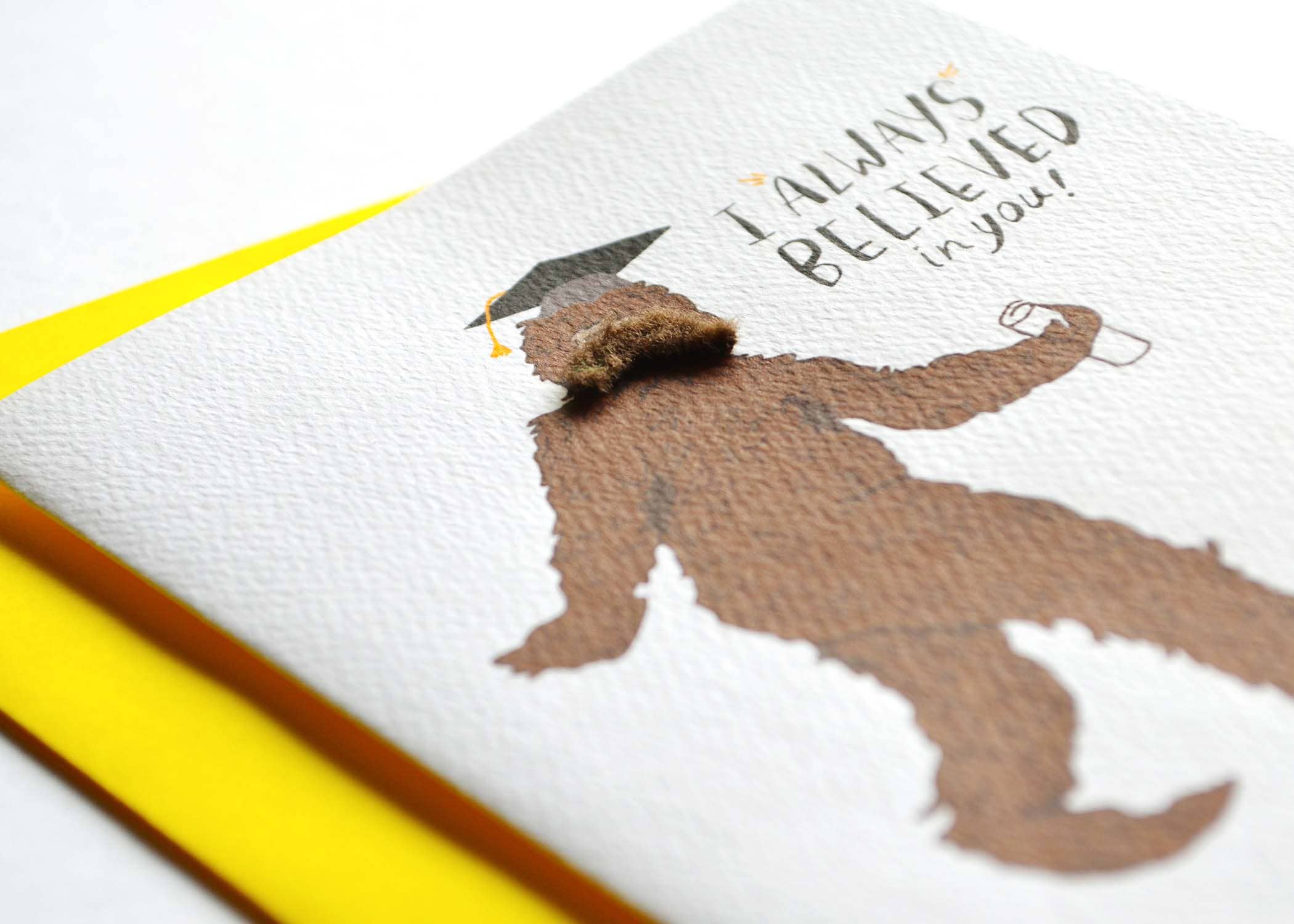 Cracked Designs - Wholesale Graduation Card - Bigfoot Graduate1