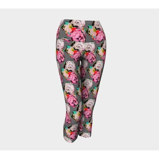 Capris rose et blanc pour la vente par EmBellish Active