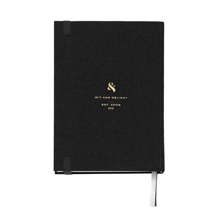Wit & Delight - Vente Journal intime - Journal en lin noir4