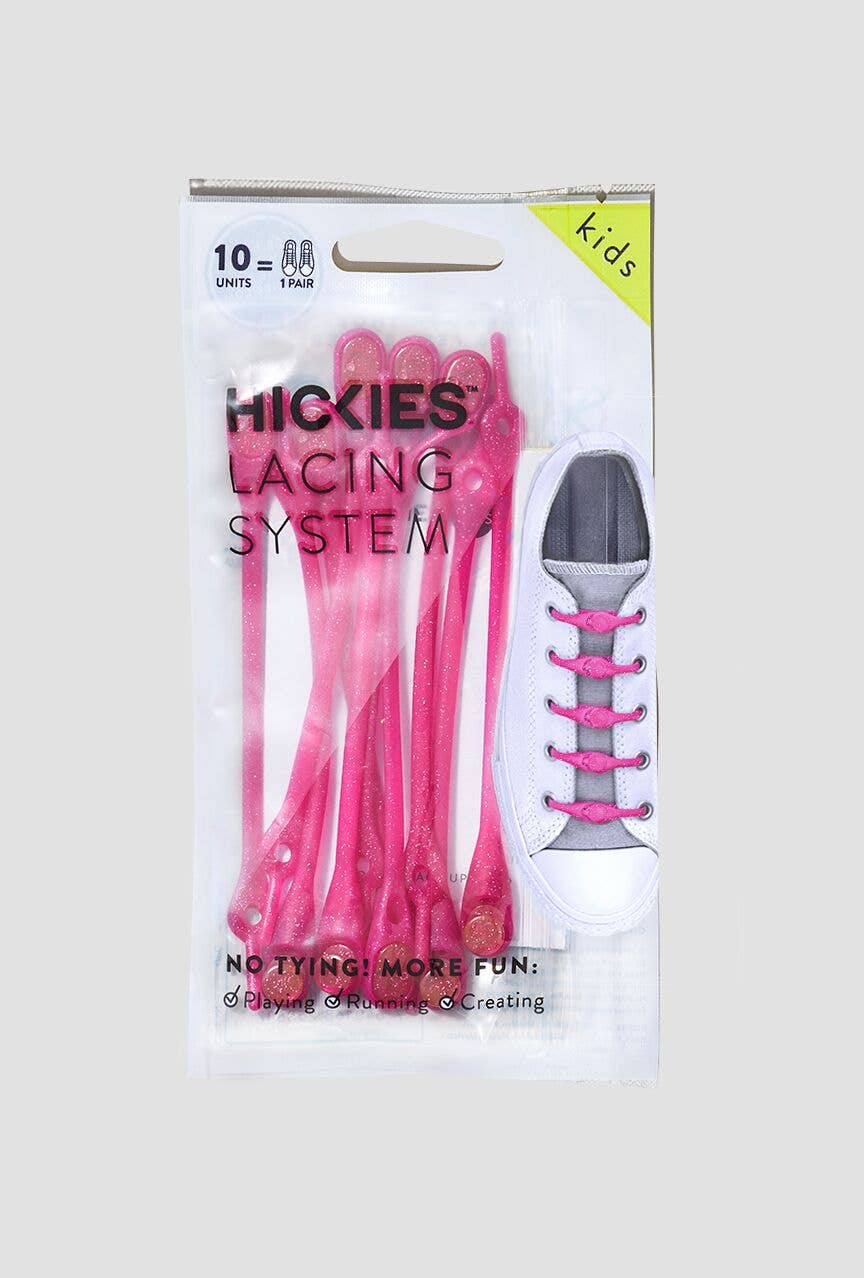 HICKIES - Wholesale Shoelaces - Kids & Baby - HICKIES Kids Glitter Pink3