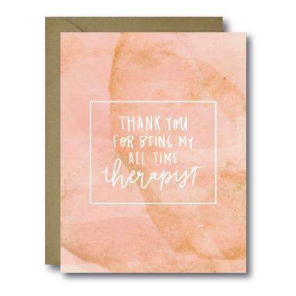 Therapist Mother's Day Greeting Card for wholesale by Black Lab Studio
